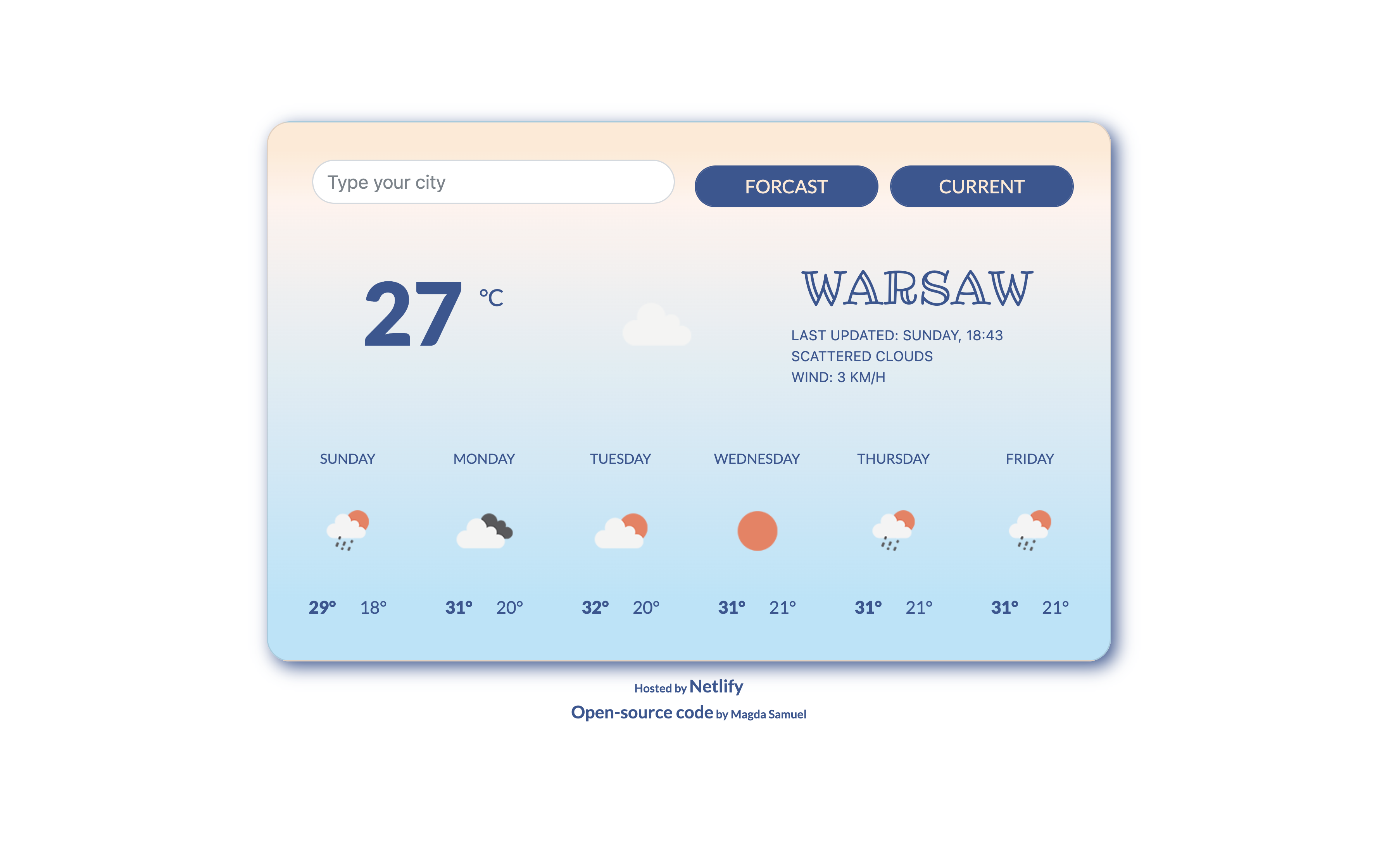 weather app project